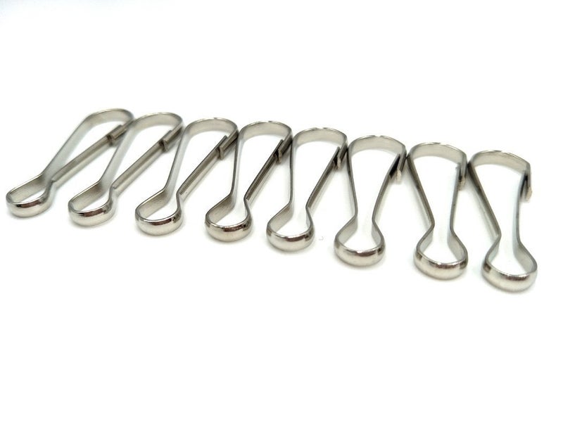 INNETOC 100 Pcs - Metal Spring Hooks 1 1/2" 38mm Purse Pulis Snap Clip for Lanyard Zipper Pull Id Card (38mm, Nickel) - Image 4